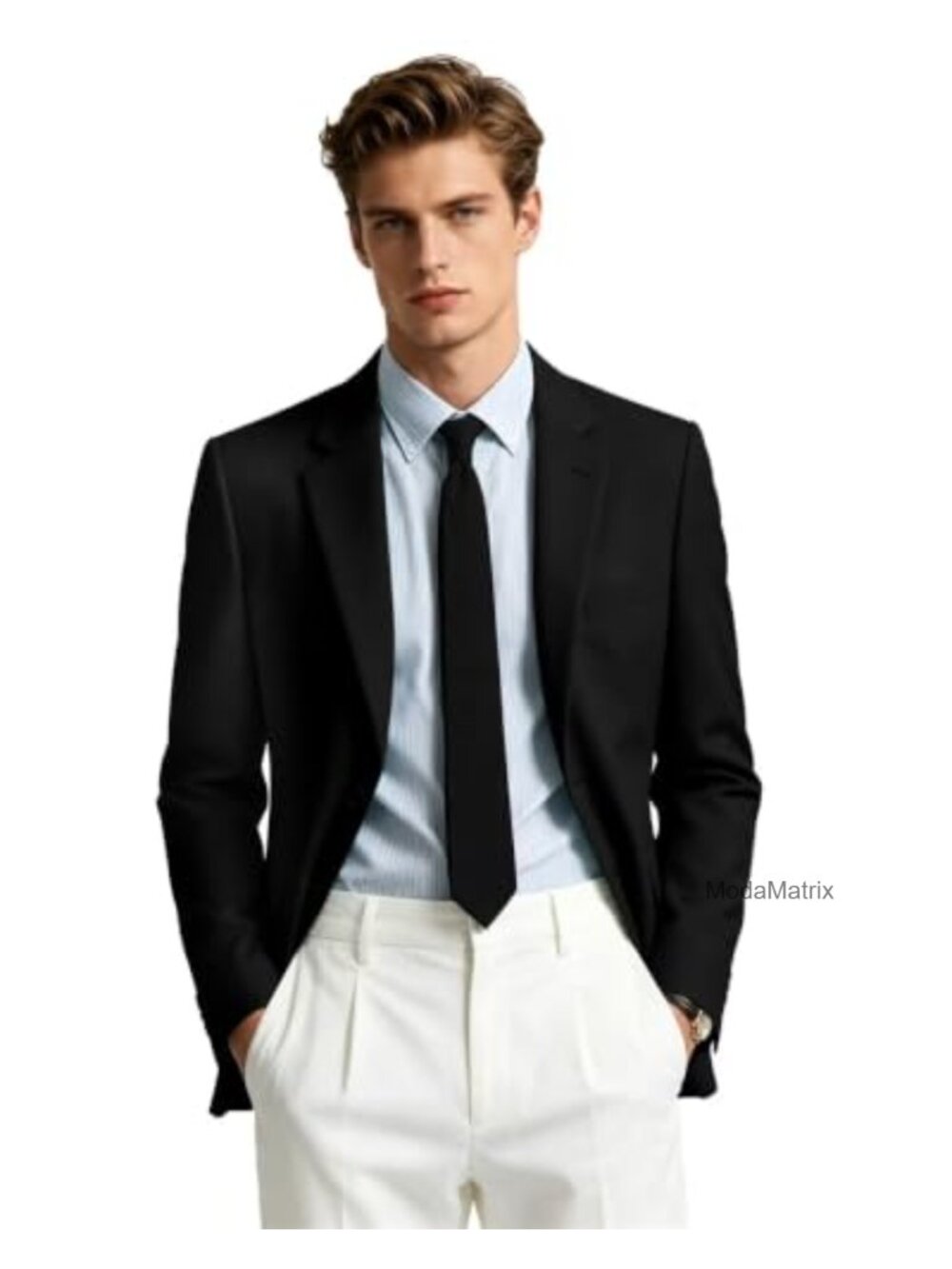 Slim Fit Men's Suit Jacket Blazer Notch Lapel Wedding Prom - Picture 2 of 6